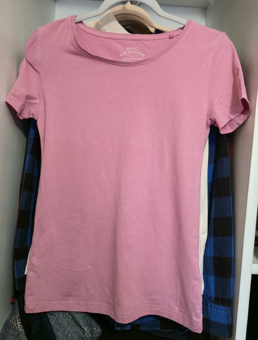 Koszulka prosta różowa