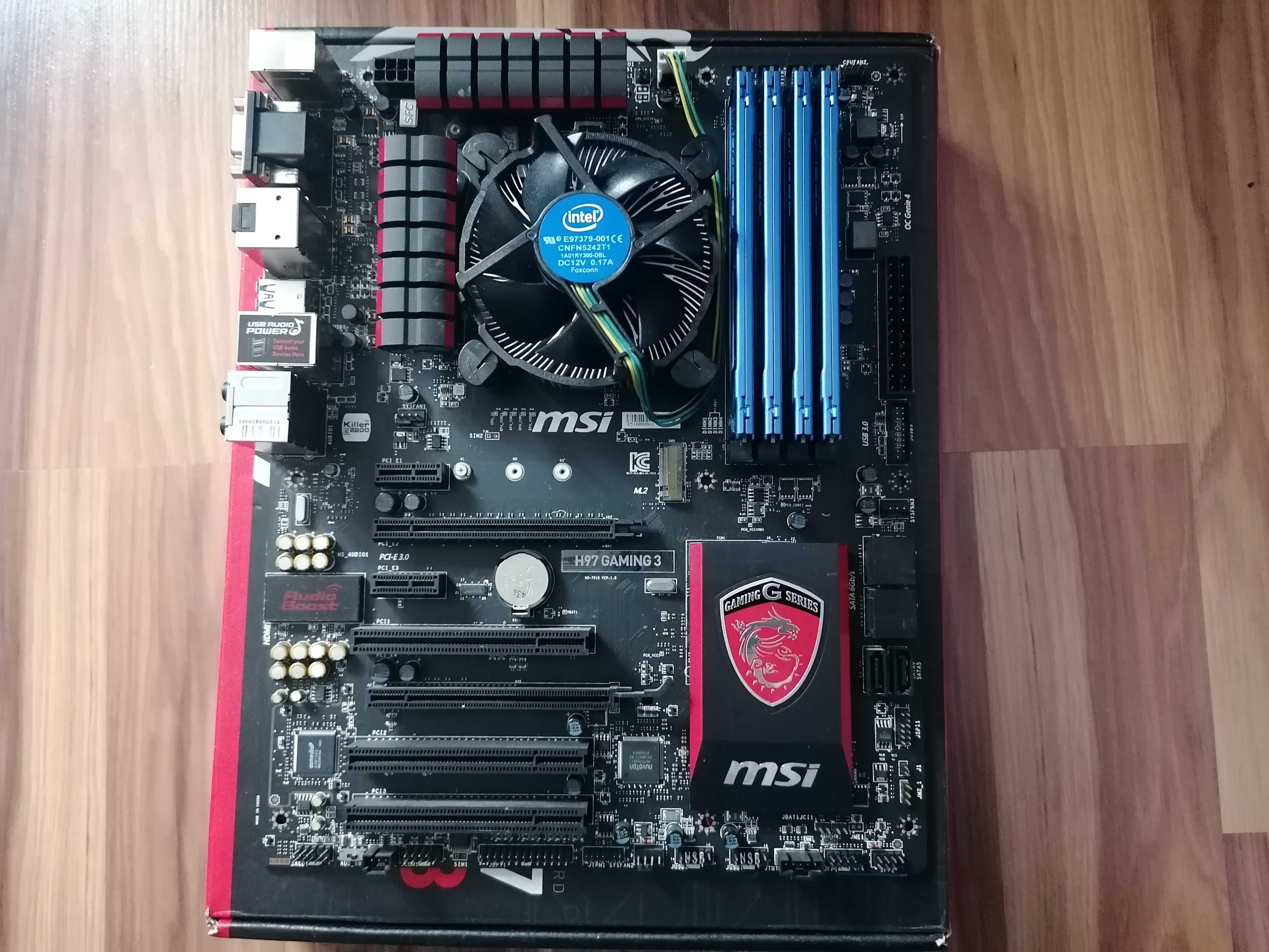 Płyta główna MSI H97 GAMING 3 i5-4670k RAM 8GB