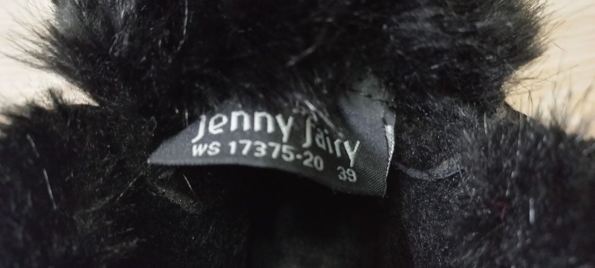 Botki ocieplene z futerkiem Jenny Fairy roz.39 raz ubrane