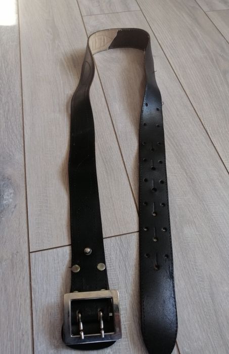 Pas skórzany oficerski męski, dł. 123 cm
