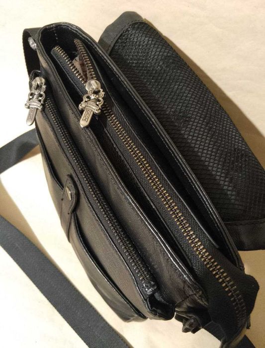 Мужская кожаная сумка "Chrome Hearts", США, оригинал. Новая.