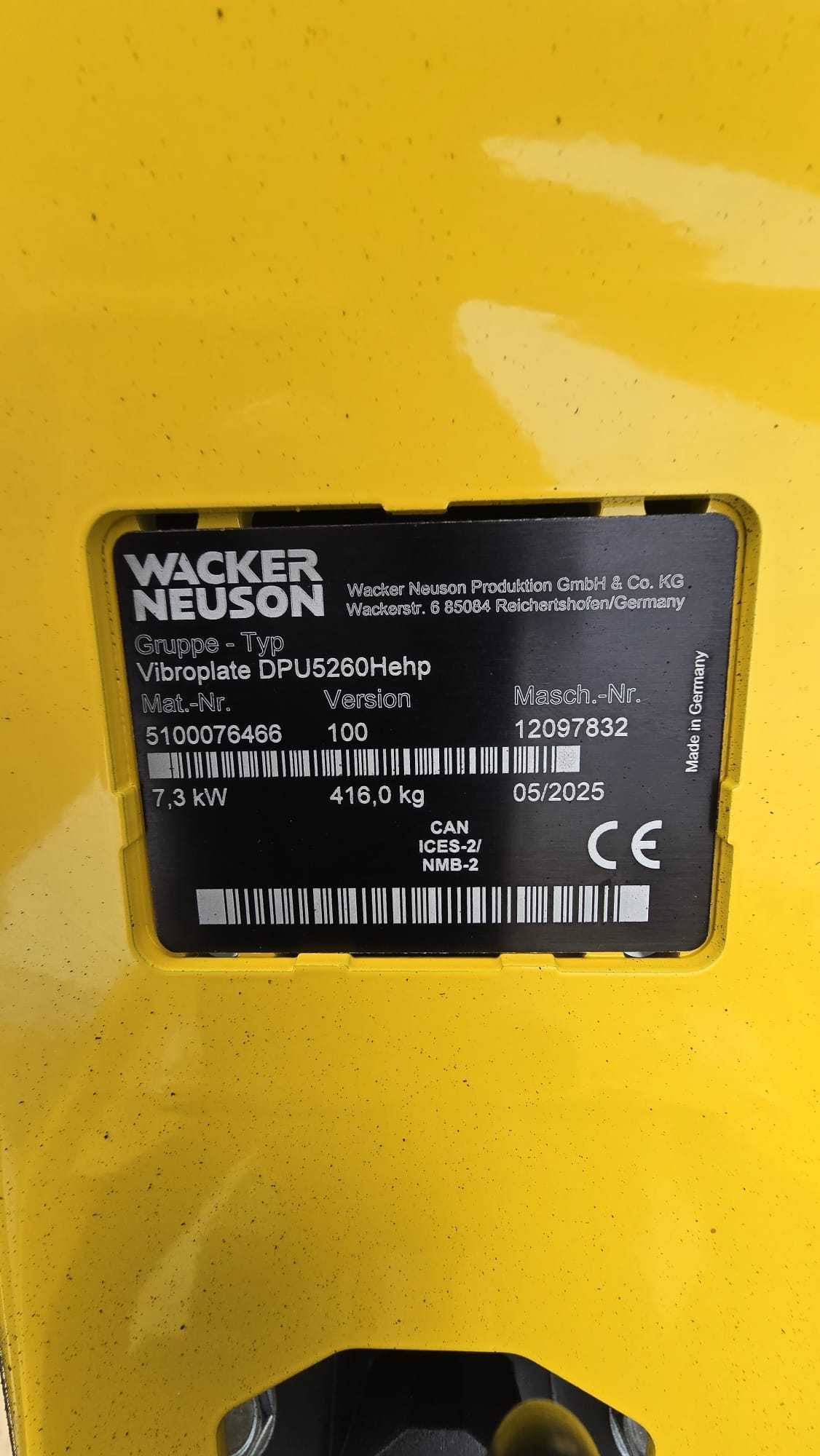 Zagęszczarka dwukierunkowa WACKER NEUSON DPU 5260 Hehp DPU 5545 Nowa