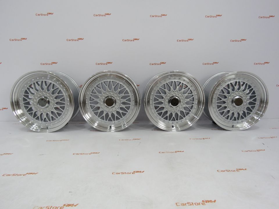 Jante Look BBS RS 17 x 7.5 et20 4x100 + 4x114.3 Silver