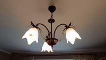 Lampa sufitowa trzyramienna