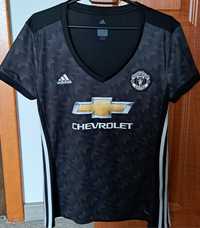 Czarna koszulka adidas  manchester united r.L