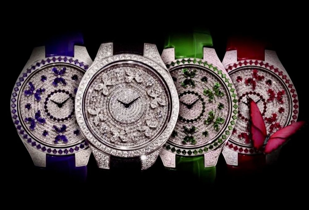 Ексклюзив Шедевр наручні годинник Graff Butterfly з рухомими бабочками