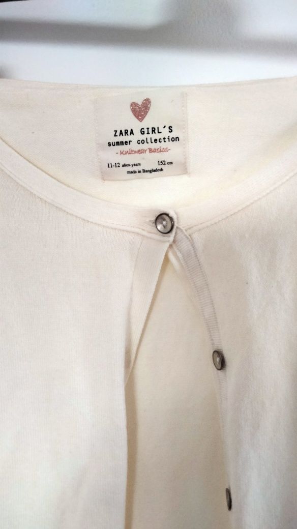 Casaco menina da Zara com pouco uso como novo veste 11 anos preço 7€ j