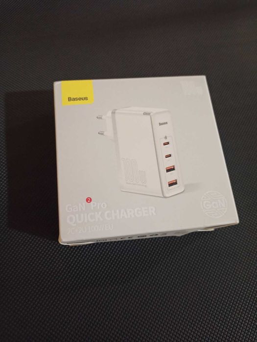 Зарядний пристрій Baseus Quick GaN2 Pro 100 W. Зарядное устройство