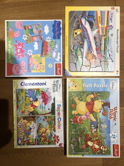 Puzzle Kubus Puchatek Peppa 3+ 4+