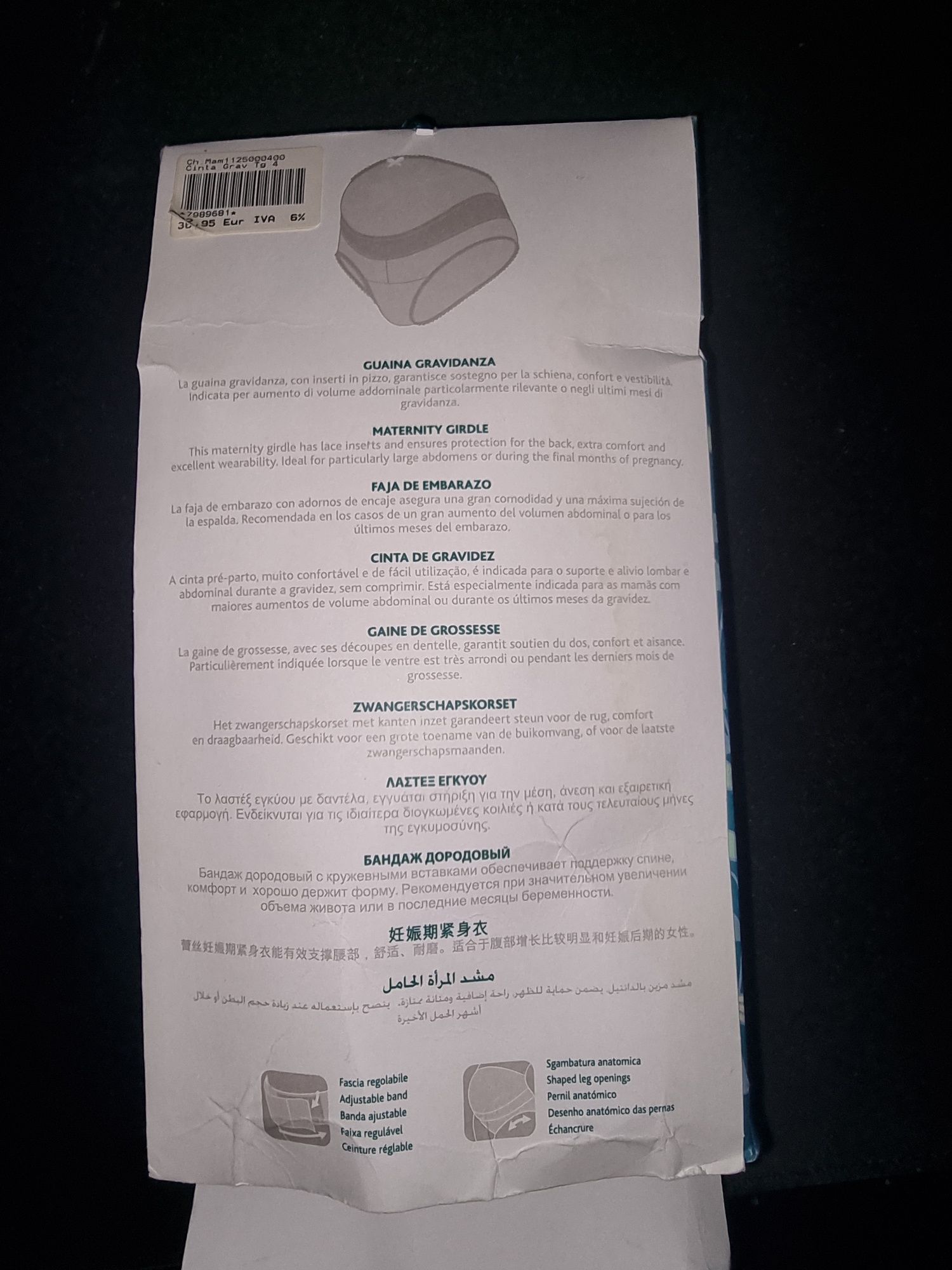 Cinta gravidez pré-parto Chicco Mammy