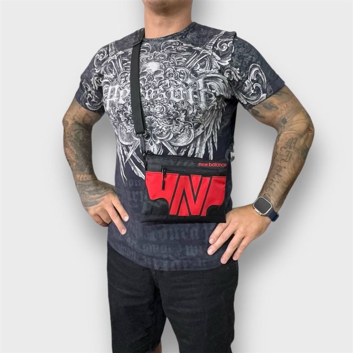 Плечевая сумка, барсетка из текстиля New Balance Legacy Shoulder Bag.