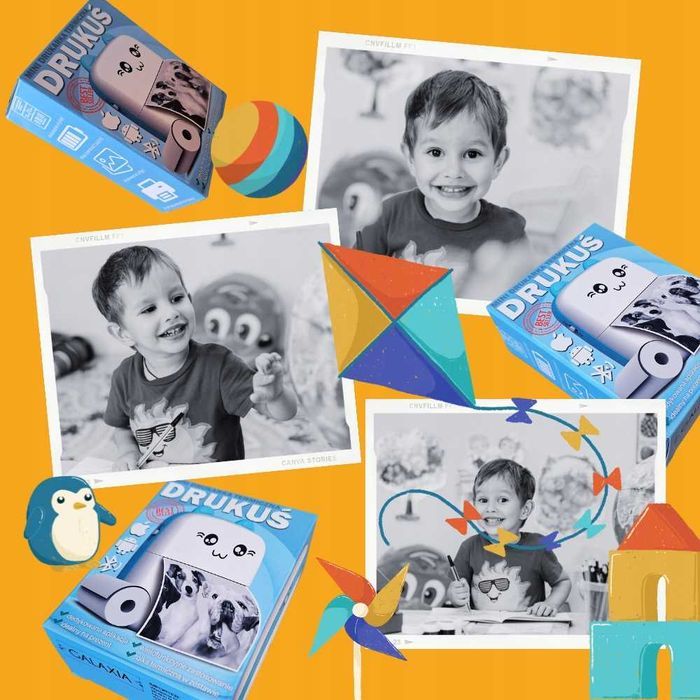 10x PAPIER TERMICZNY DO Mini Drukarki Drukuś Rolki Wkłady 57mm