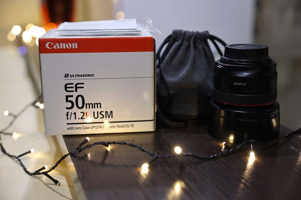 Продам фотообʼєктив Canon EF 50mm f/1.2L USM