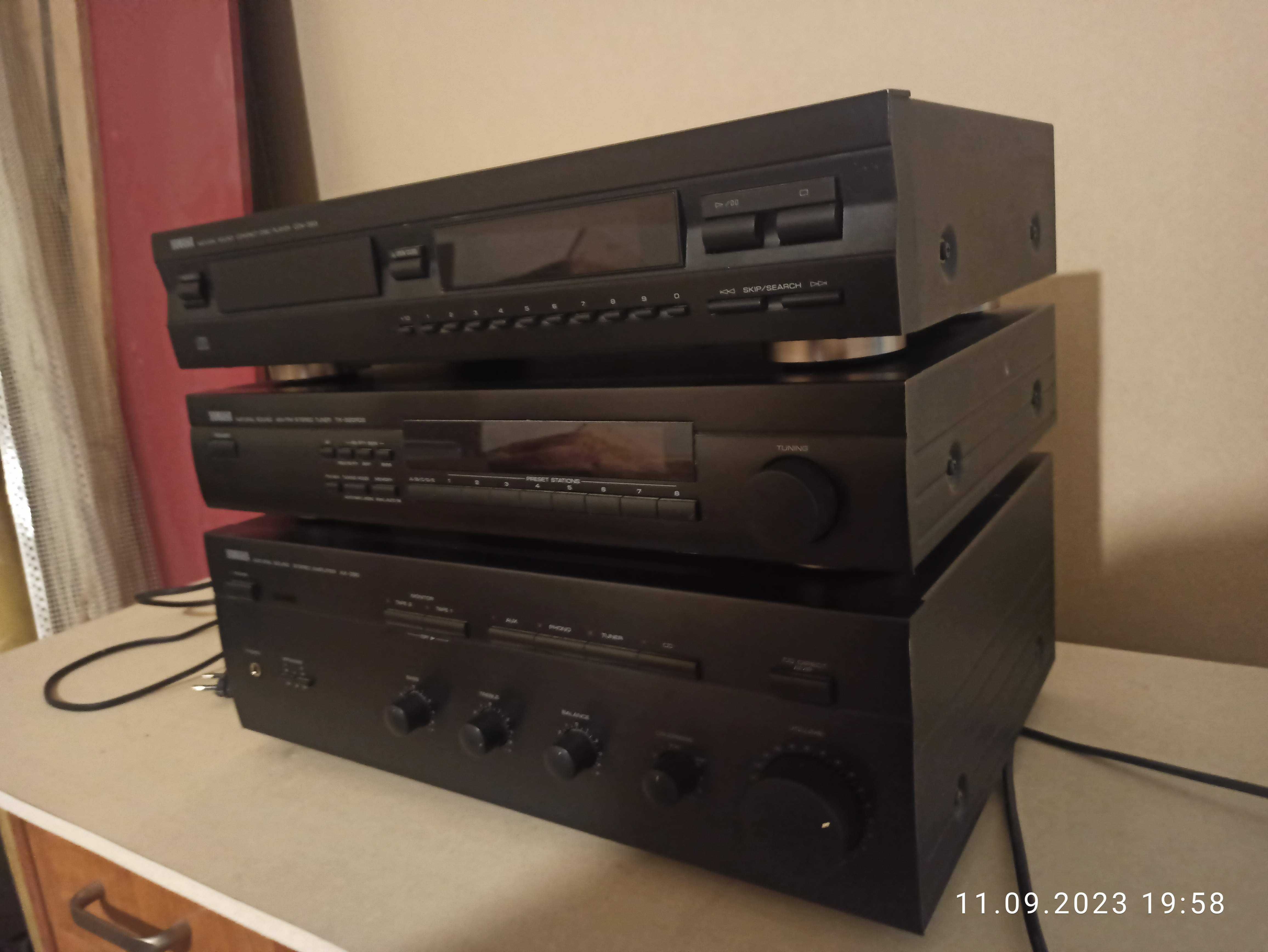 Wieża stereo Yamaha  AX-390, CDX-393, TX-580RDS