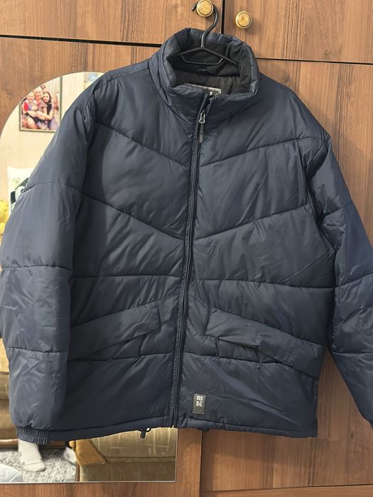 Мужской теплый пуховик пуфер