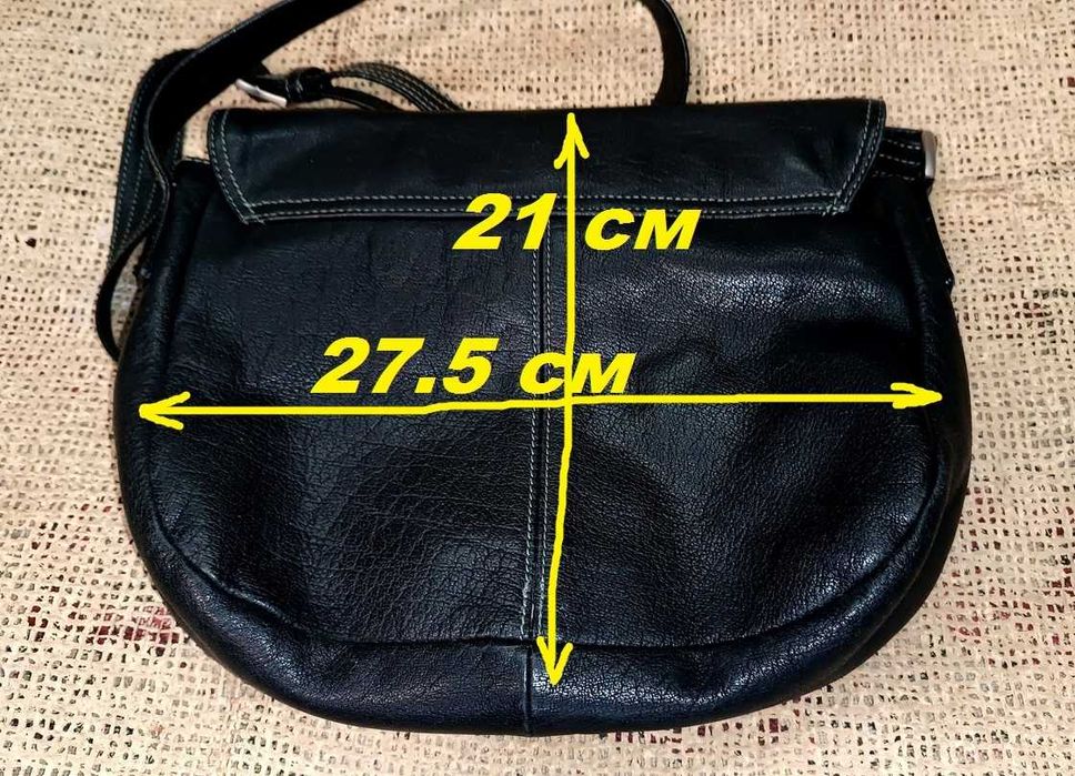 Кожаная сумка Picard Германия кросс боди на плечо новая