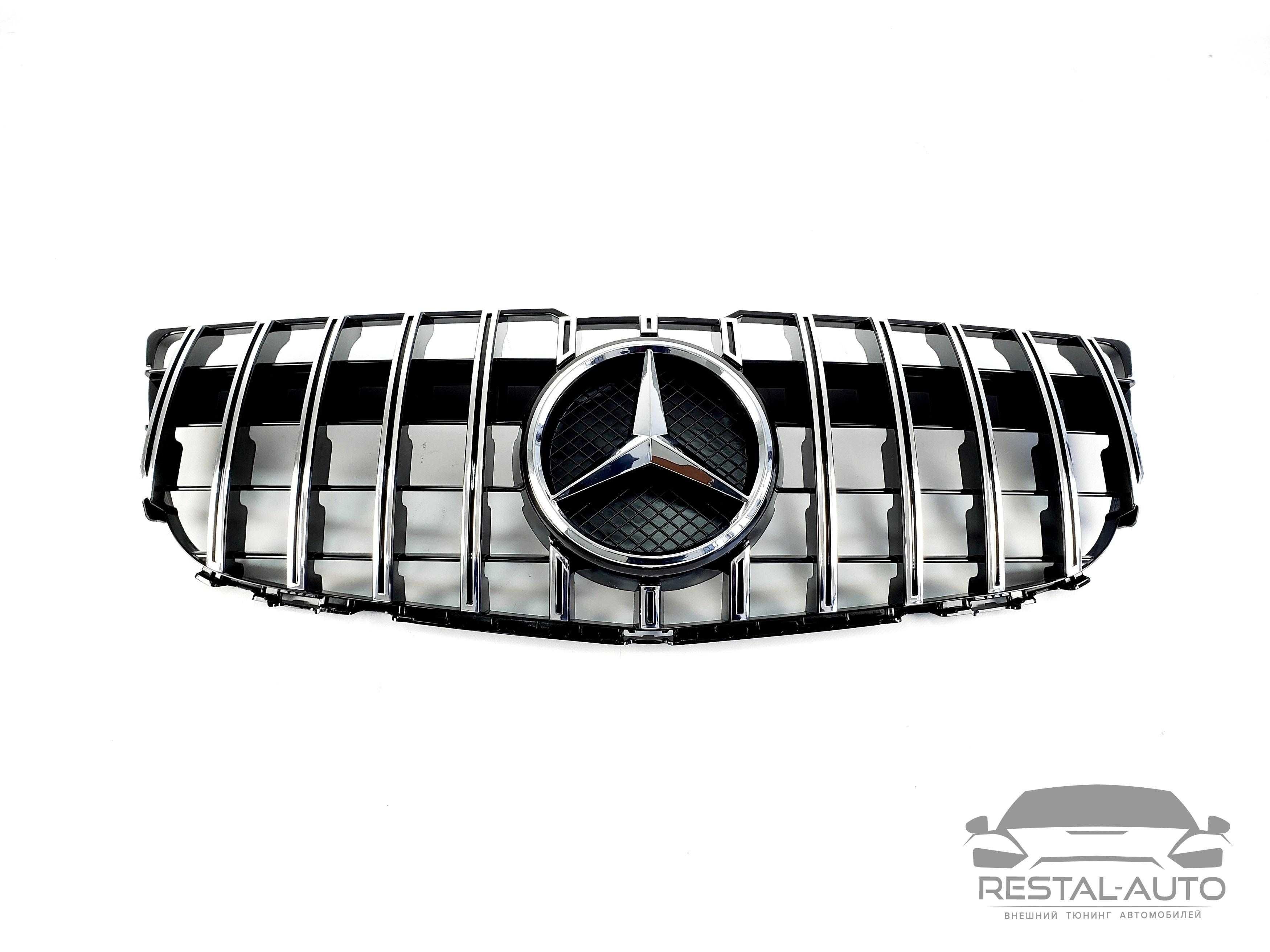 Решетка радиатора Mercedes GLK-Class X204 2012-15г. GT Chrome Black