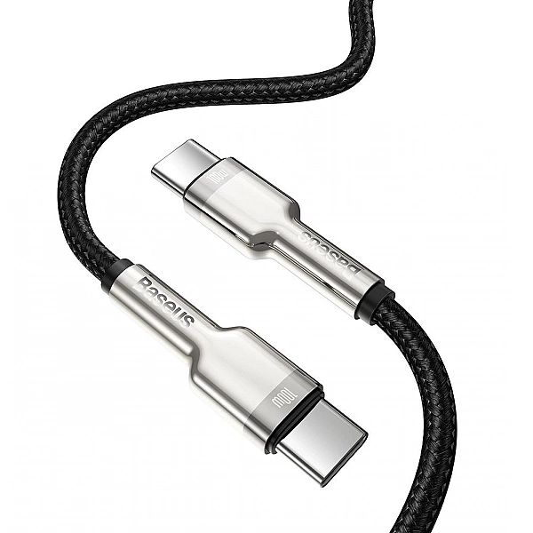 Kabel Baseus Cafule Series Metal Data USB-C / USB-C PD QC SCP 100W 5A