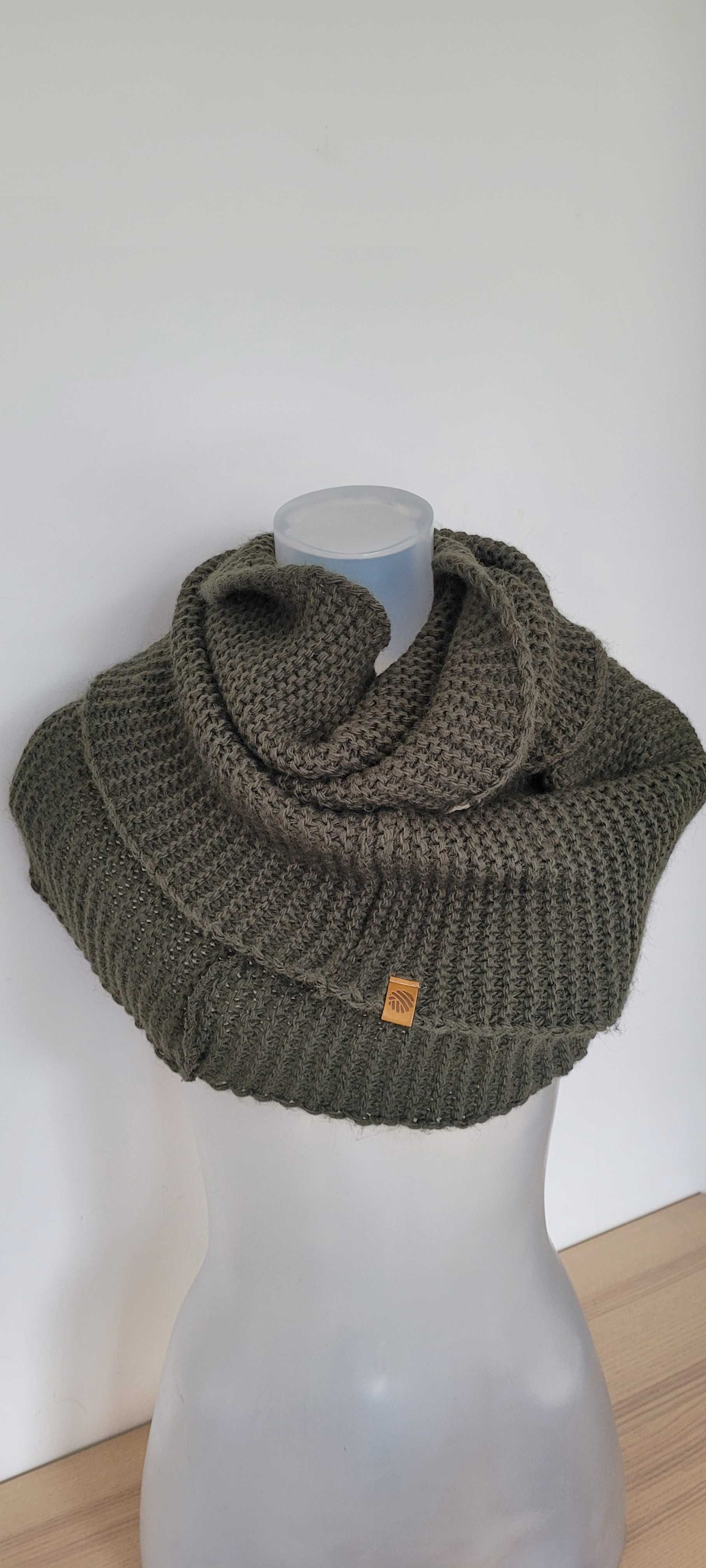 Zielony khaki komin PaMaMi,unisex