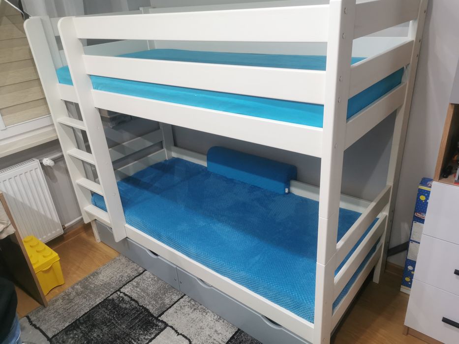 Łóżko piętrowe 180x80 z materacami
