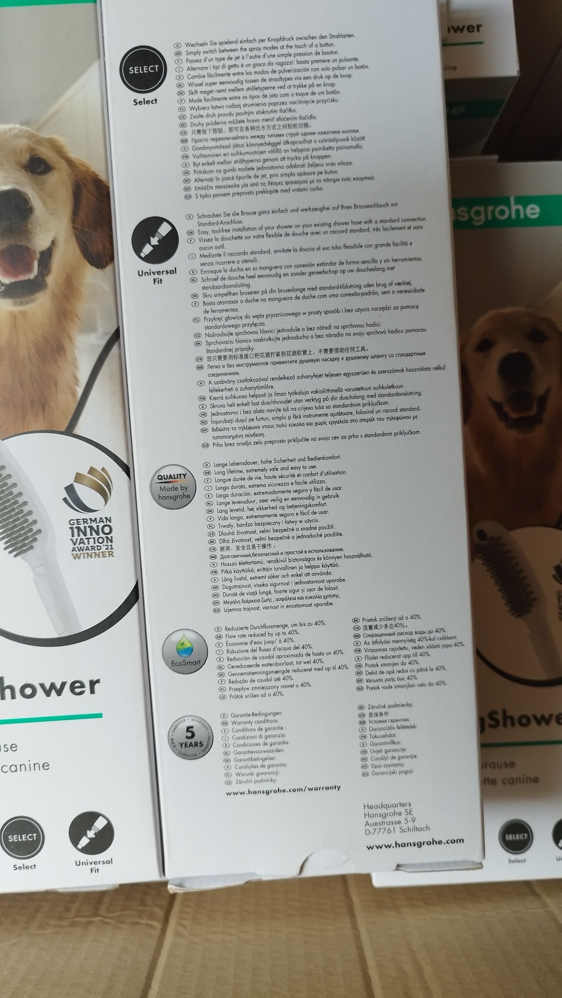 Moser Hansgrohe DogShower biały mat