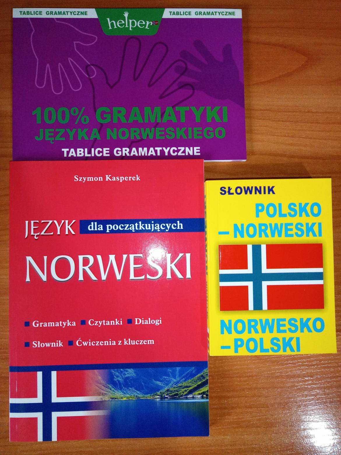 Zestaw książek do nauki języka norweskiego