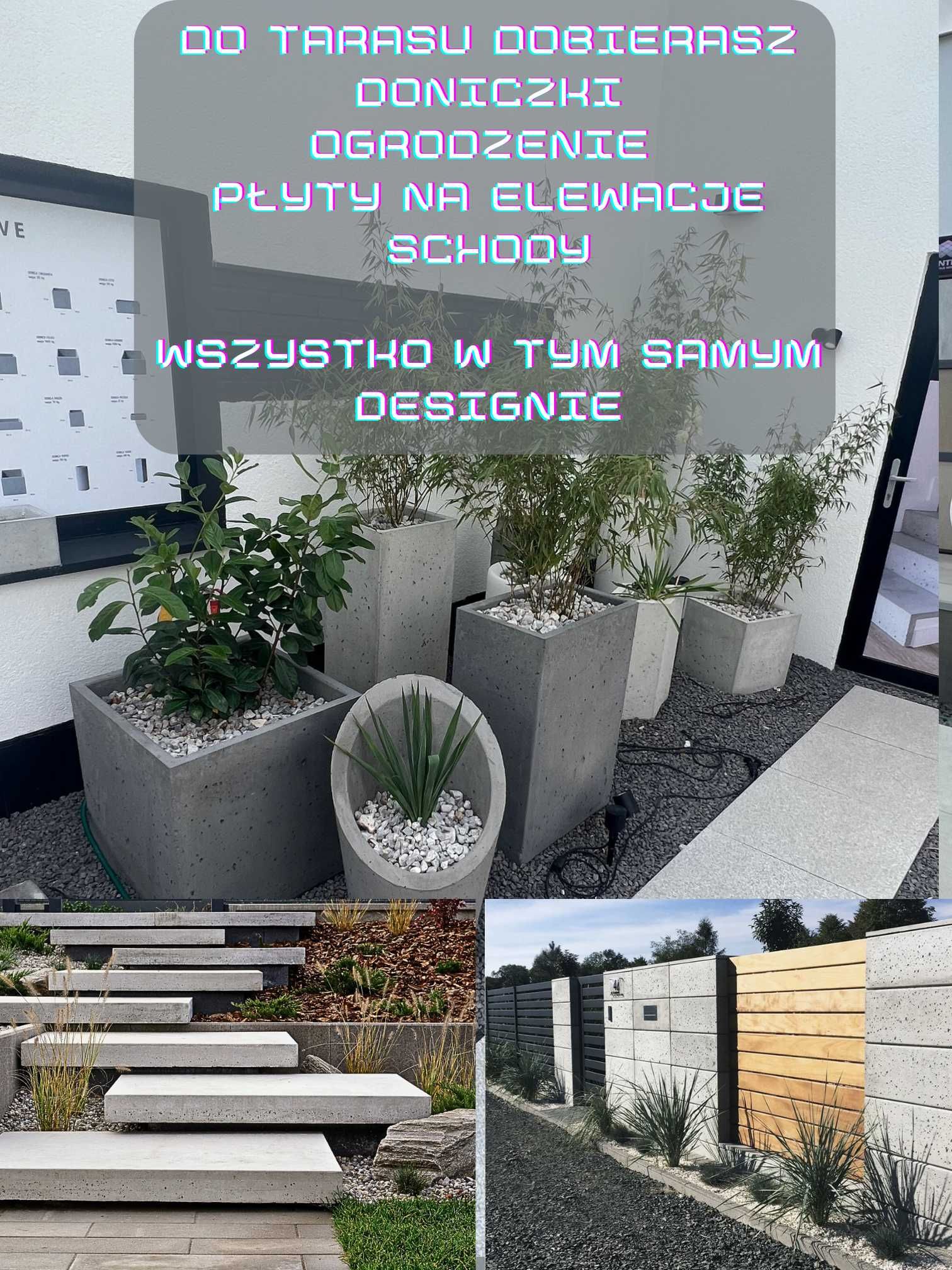 Schody Betonowe z Betonu Achitektonicznego  w powietrzu samonośne