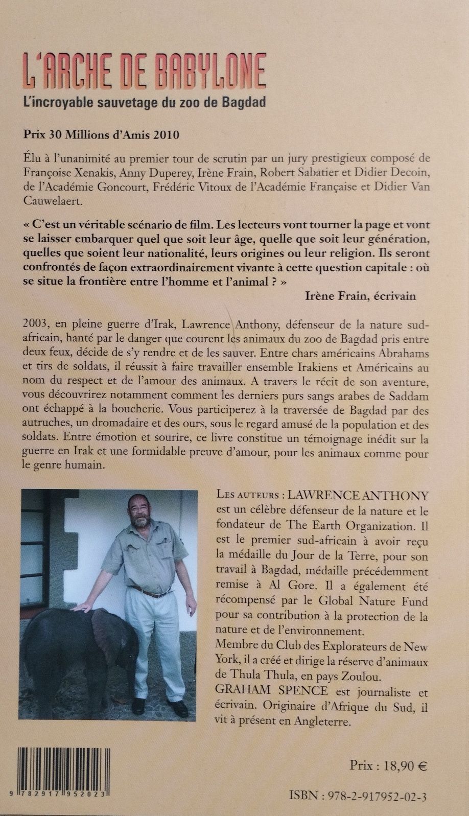L'Arche de Babylone, Lawrence Anthony