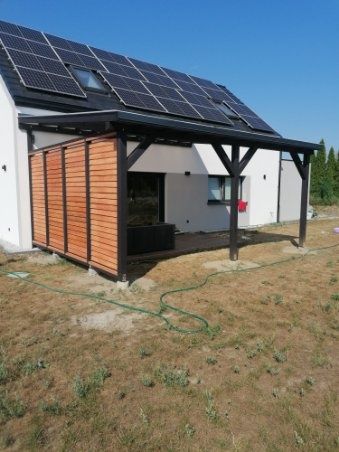 Wiata car port zadaszenie tarasu altana taras daszek dach nad tarasem