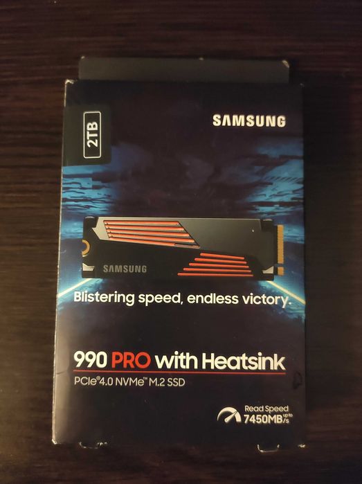 SSD Samsung 990 Pro 2TB M.2 NVMe PCIe 4.0 x4 Heatsink гарантія 3роки