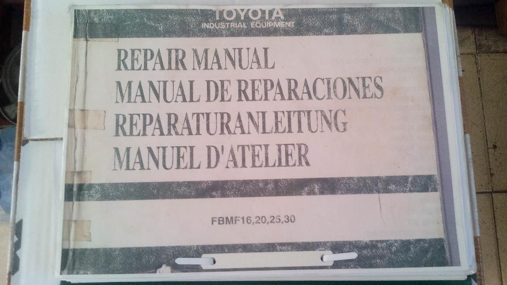 Manuais técnicos empilhadores/máquinas