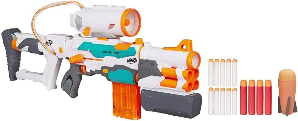 Бластер Нерф Модулус Три Страйк Nerf Modulus Tri-Strike Blaster