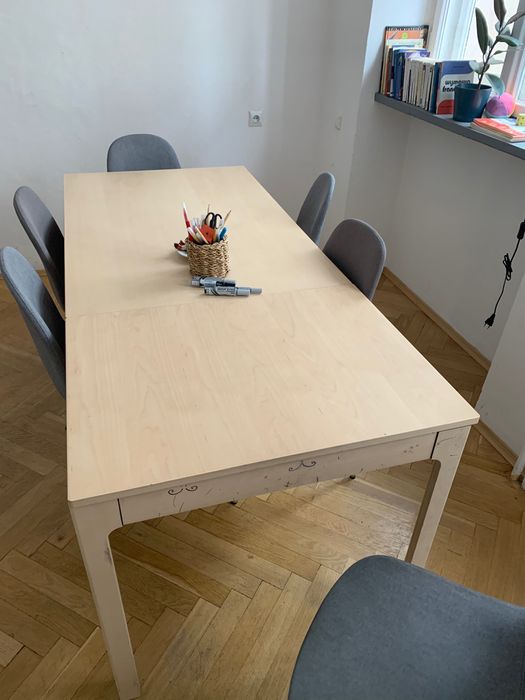 stół ikea ekedalen z krzesłami