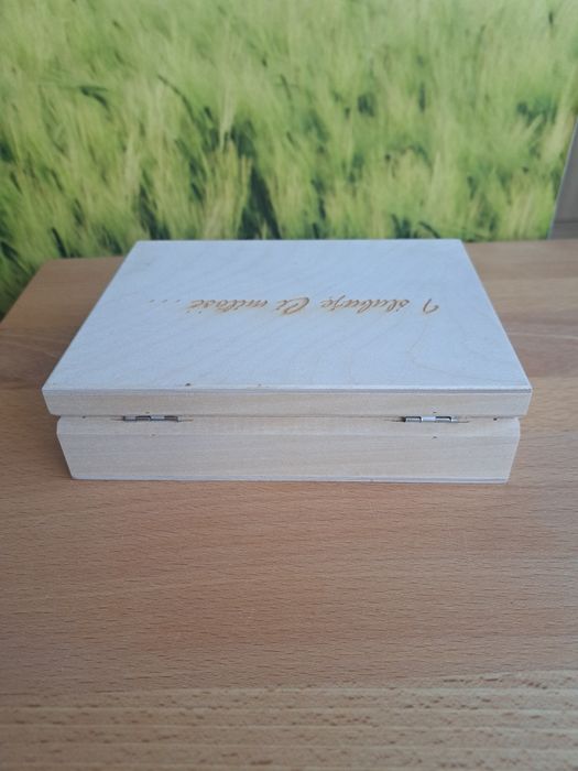 Drewniane pudełko na obrączki NOWE