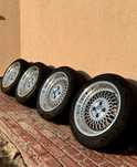 Felgi aluminiowe 4x100 R16 koła letnie 225/45 chromowane BBS style 4sz