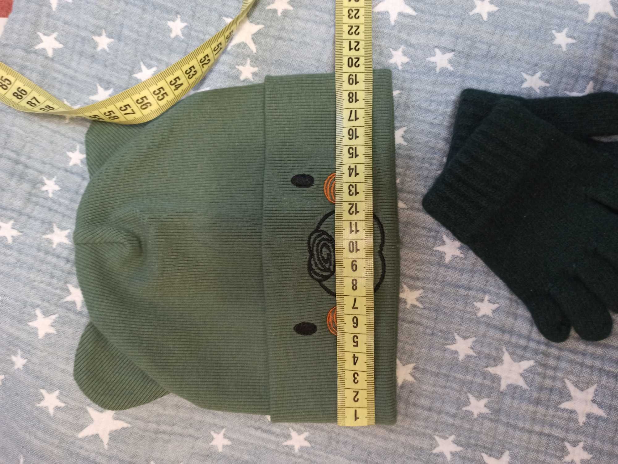 Нова дитяча шапочка для хлопчика (рукавички в подарунок)