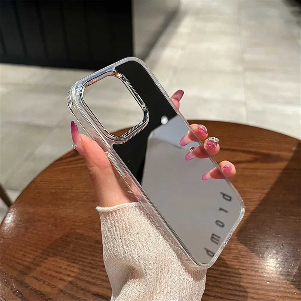 Capa para iphone 14 pro acrílico duro à prova de choque capa