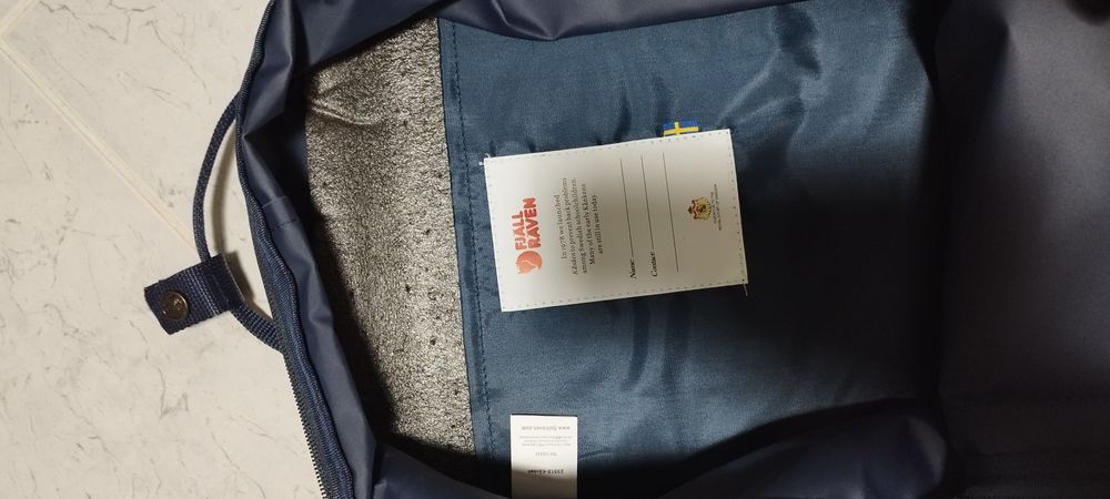 Mochila  Fjallraven Kanken 16L azul escura classic