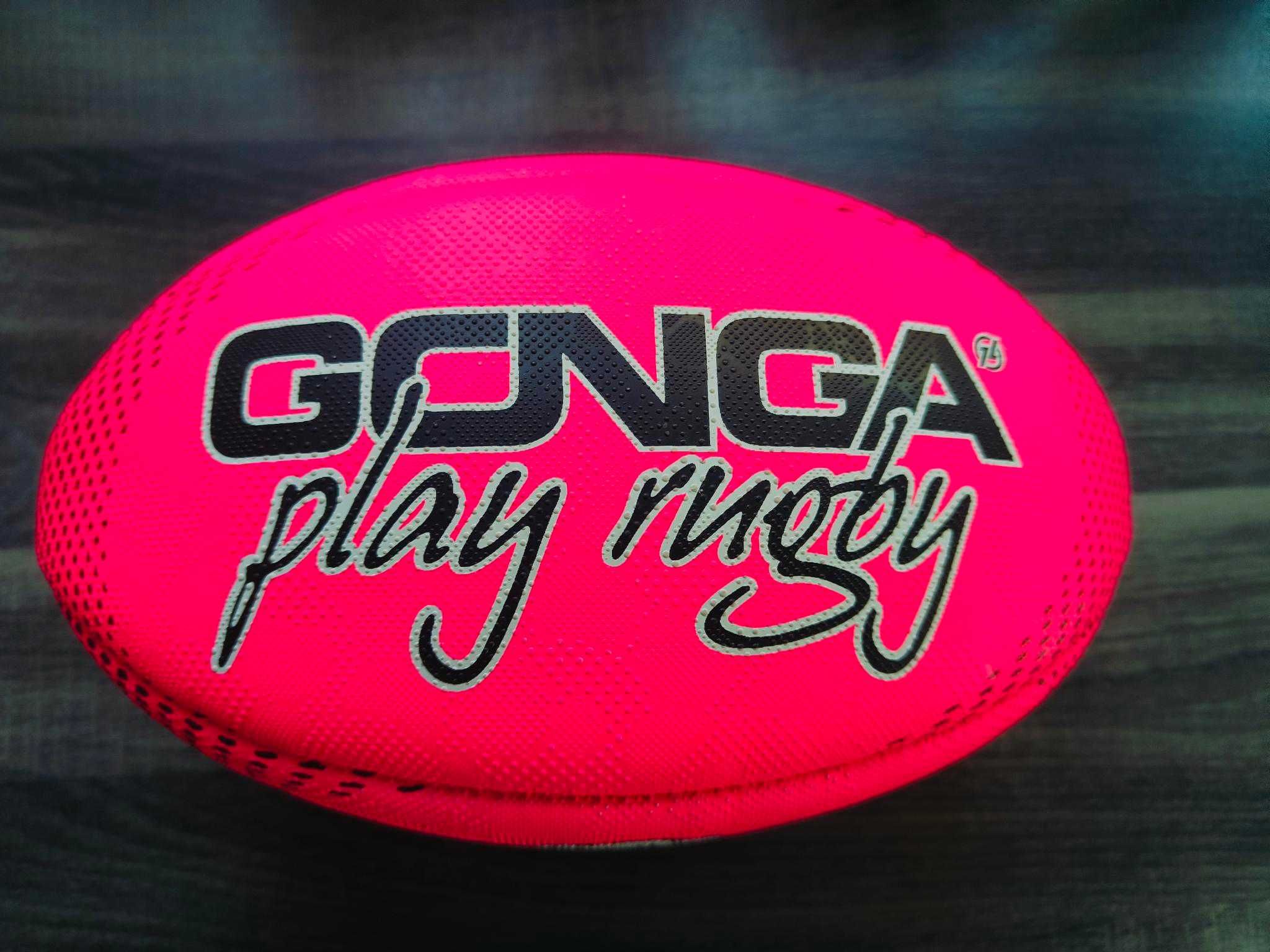 piłka Gonga Rugby Night Vision Pink Fluo Digi Grip rozm 5