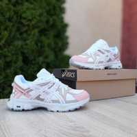 Asics Gel Kahana 8 білі з бежевим та рожевим