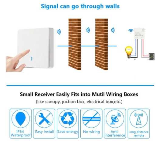 INTERRUPTOR Aubess Smart Wifi Rf 433