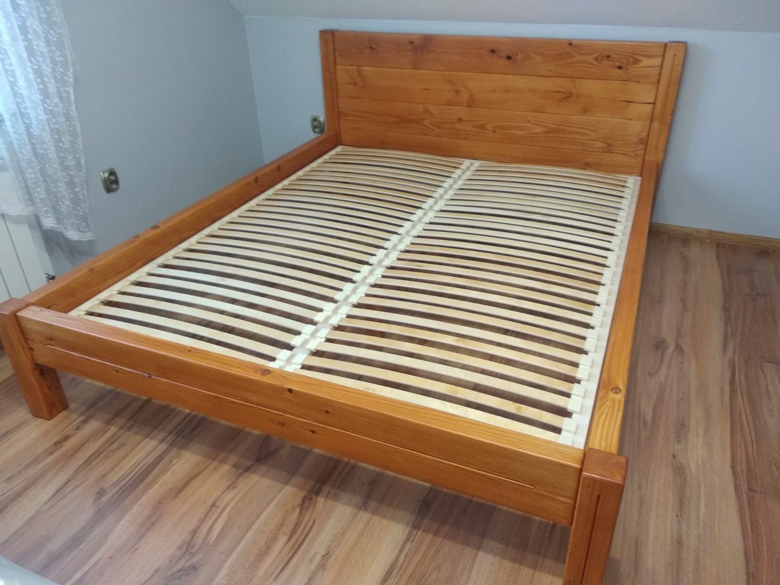 Łóżko 160x200 nowe drewno naturalne, solidna rama inne wymiary