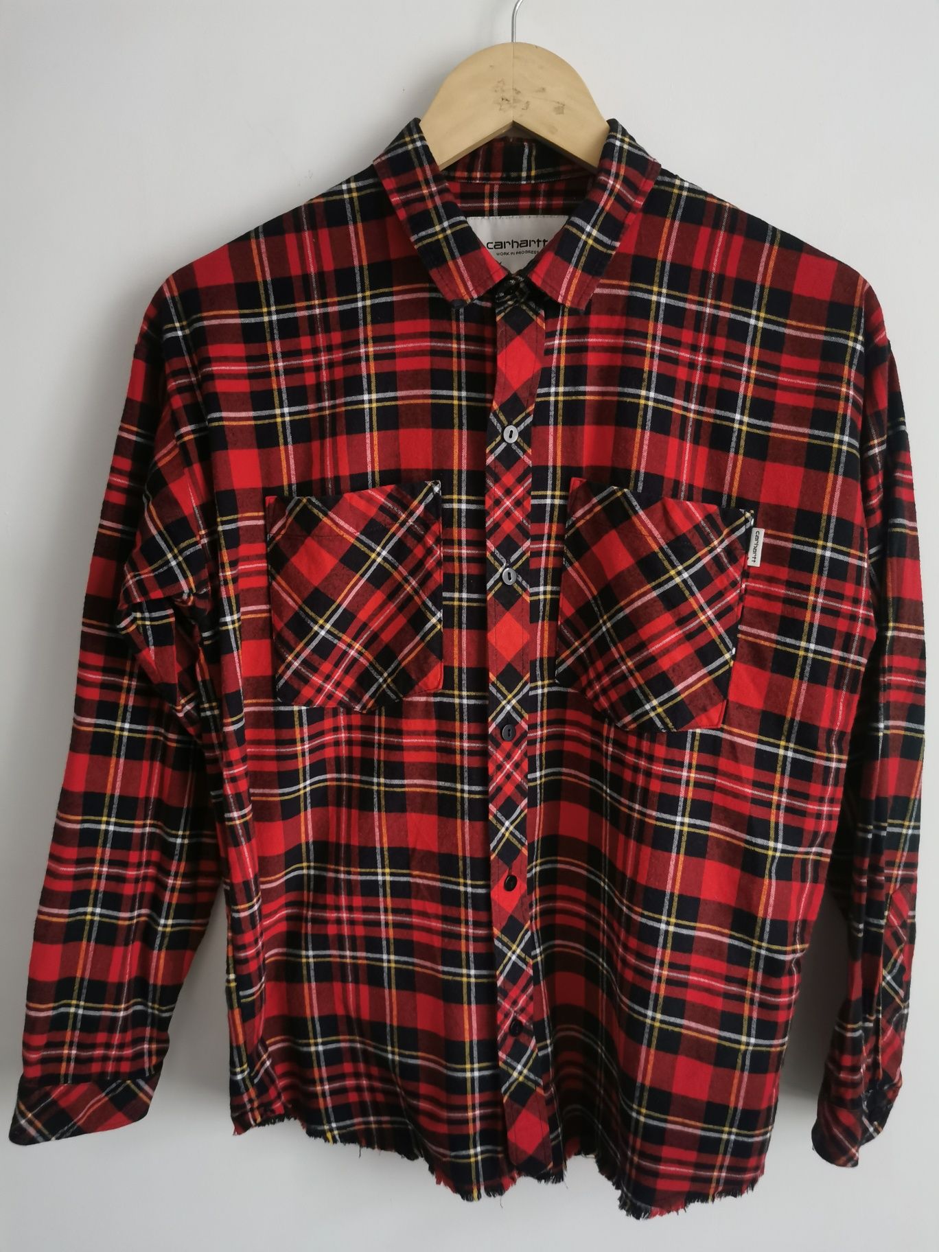 Carhartt koszula w kratkę damska bawełniana oversize