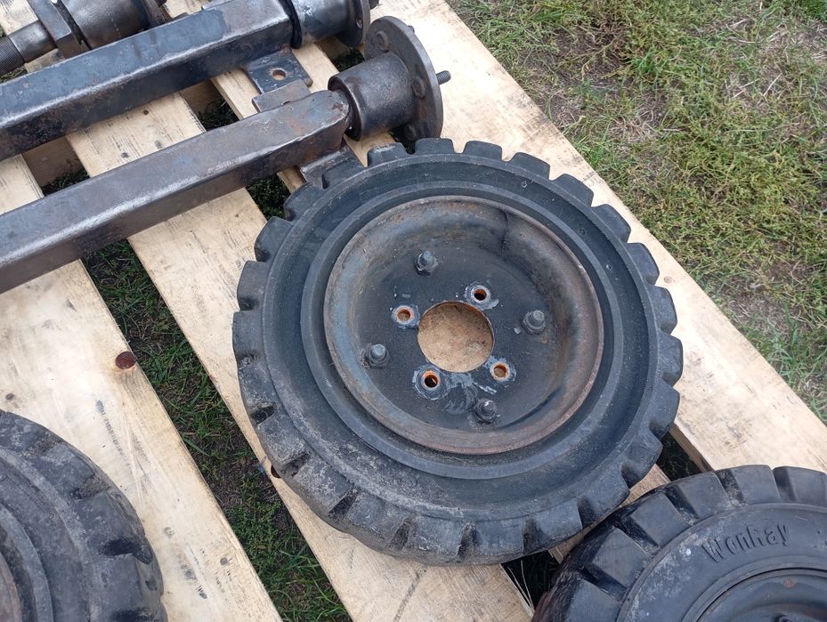 Koła pełne lane pompowane wózek widłowy przyczepka wozidło ładowarka