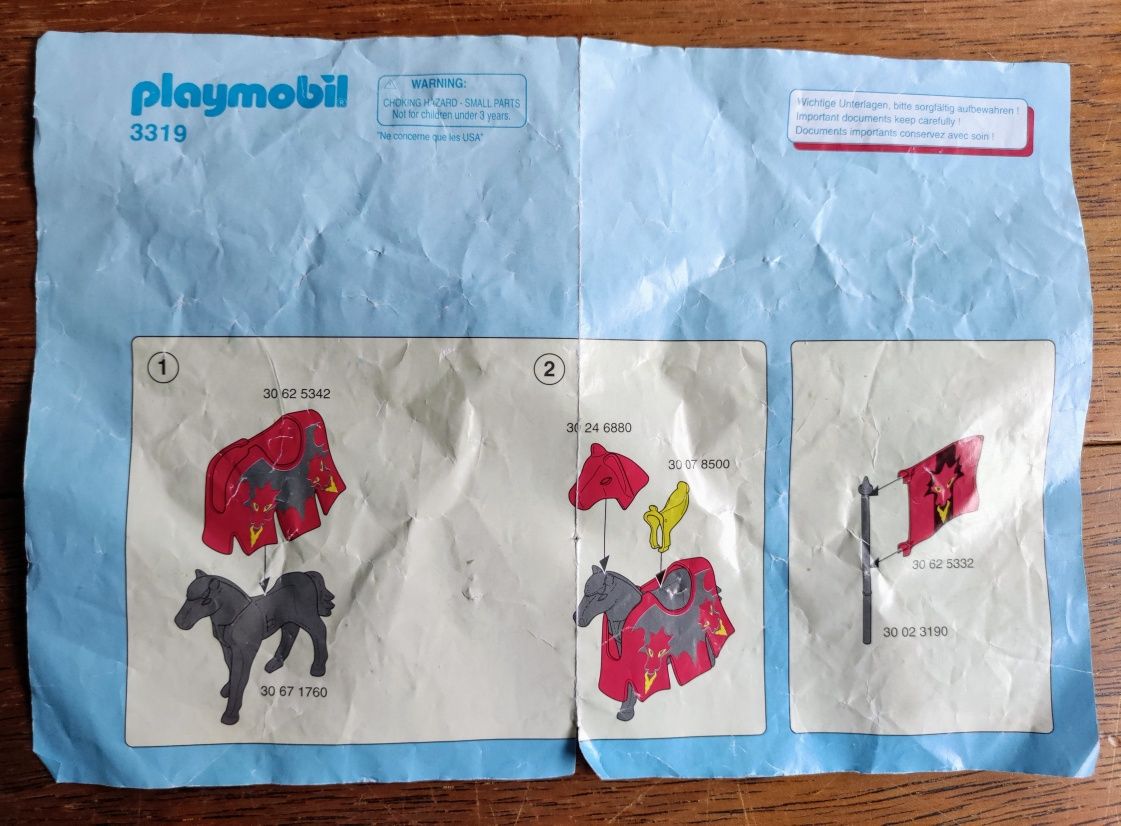 Playmobil 3319 czerwony baron i rycerze czerwonego smoka