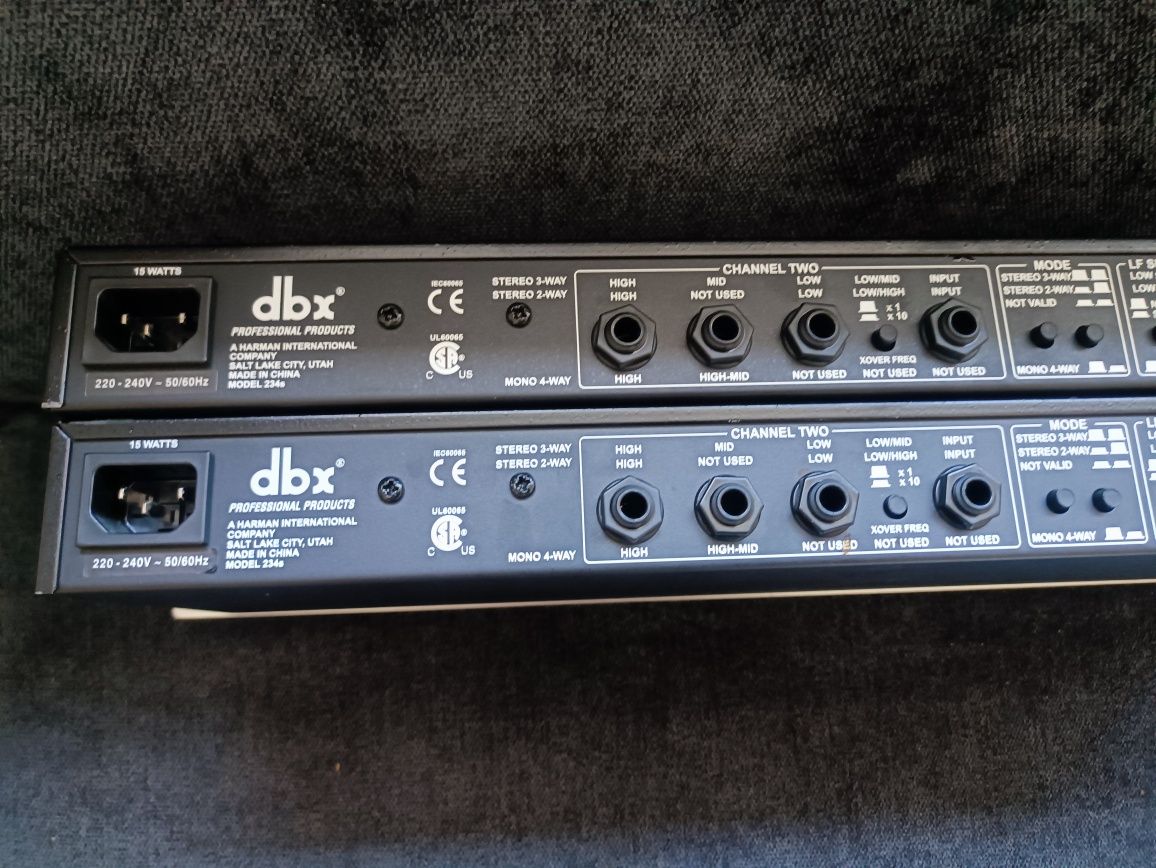 DBX 234s 2x zwrotnica elektroniczna 24bB/octave/ JBL polaudio crest cr