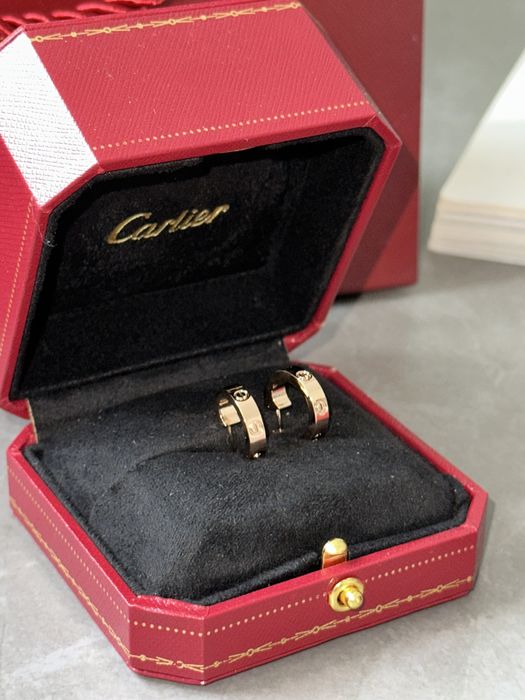 Сережки Cartier Love Hoop Earrings 18K Yellow Gold Classic