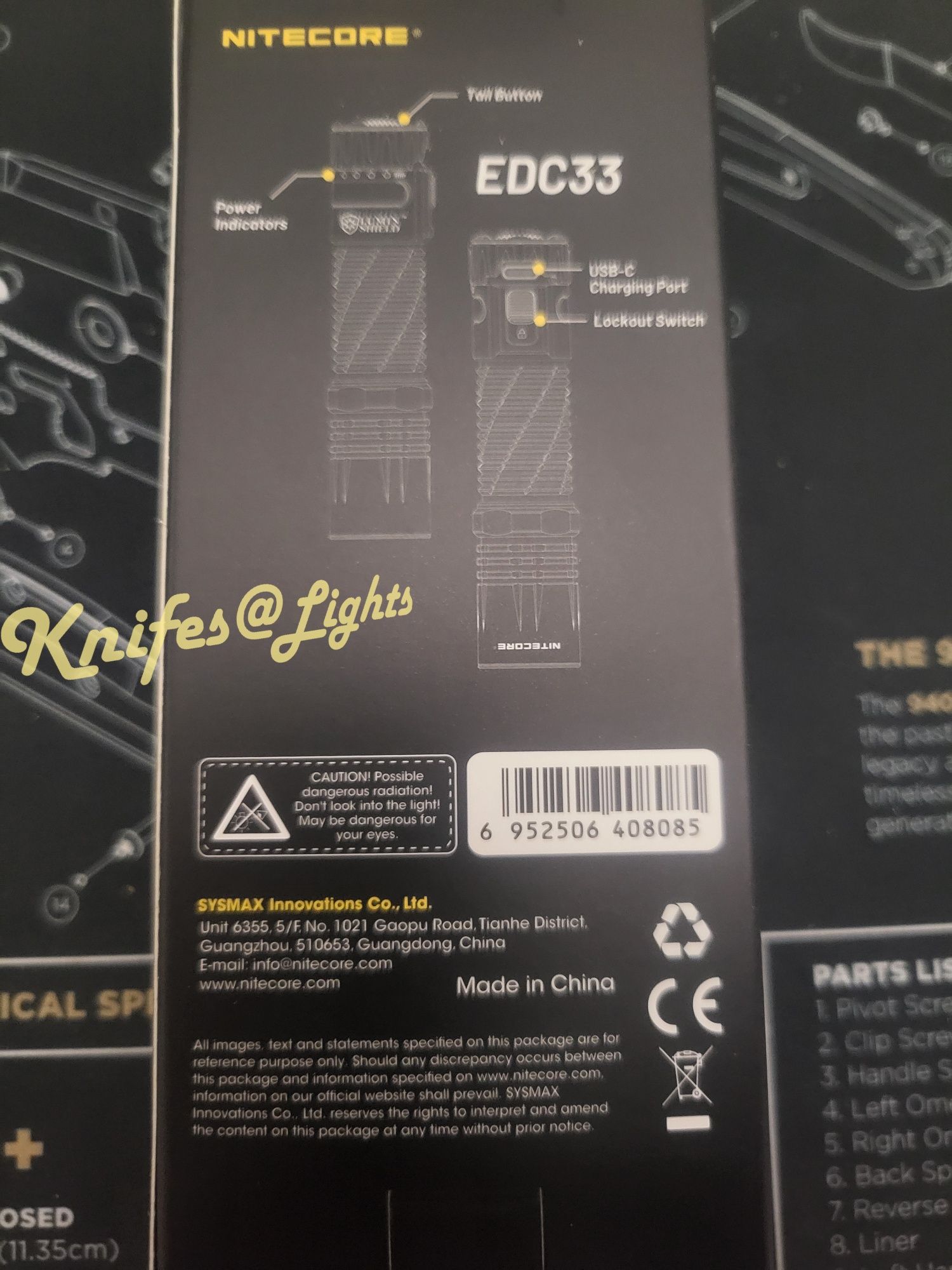Nitecore EDC33, тактичний ліхтар, 4000 lumens