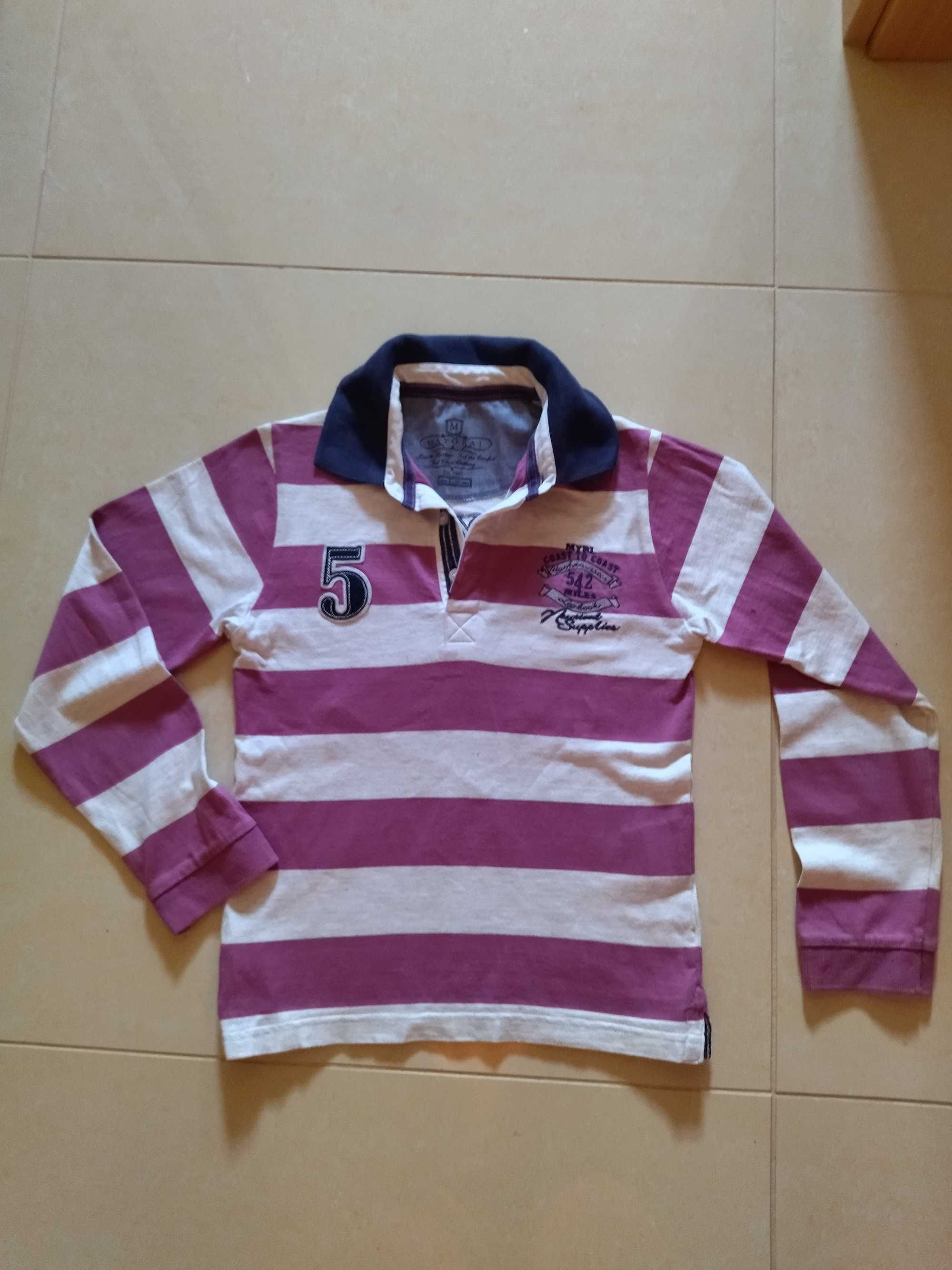 Polo da Mayoral com riscas brancas- Bx preço
