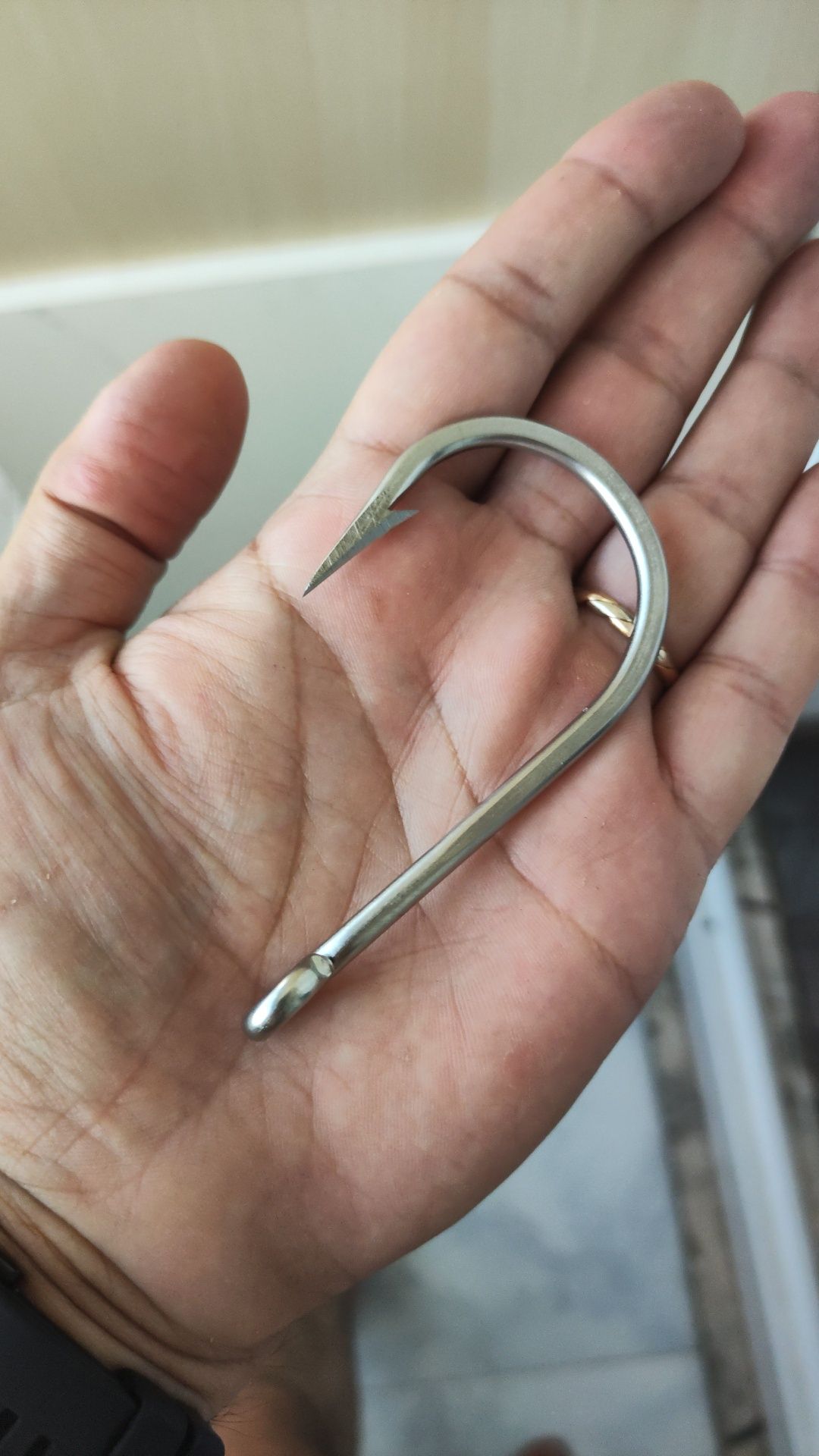 Caixa 10 anzóis Mustad 10/0 em aço inox